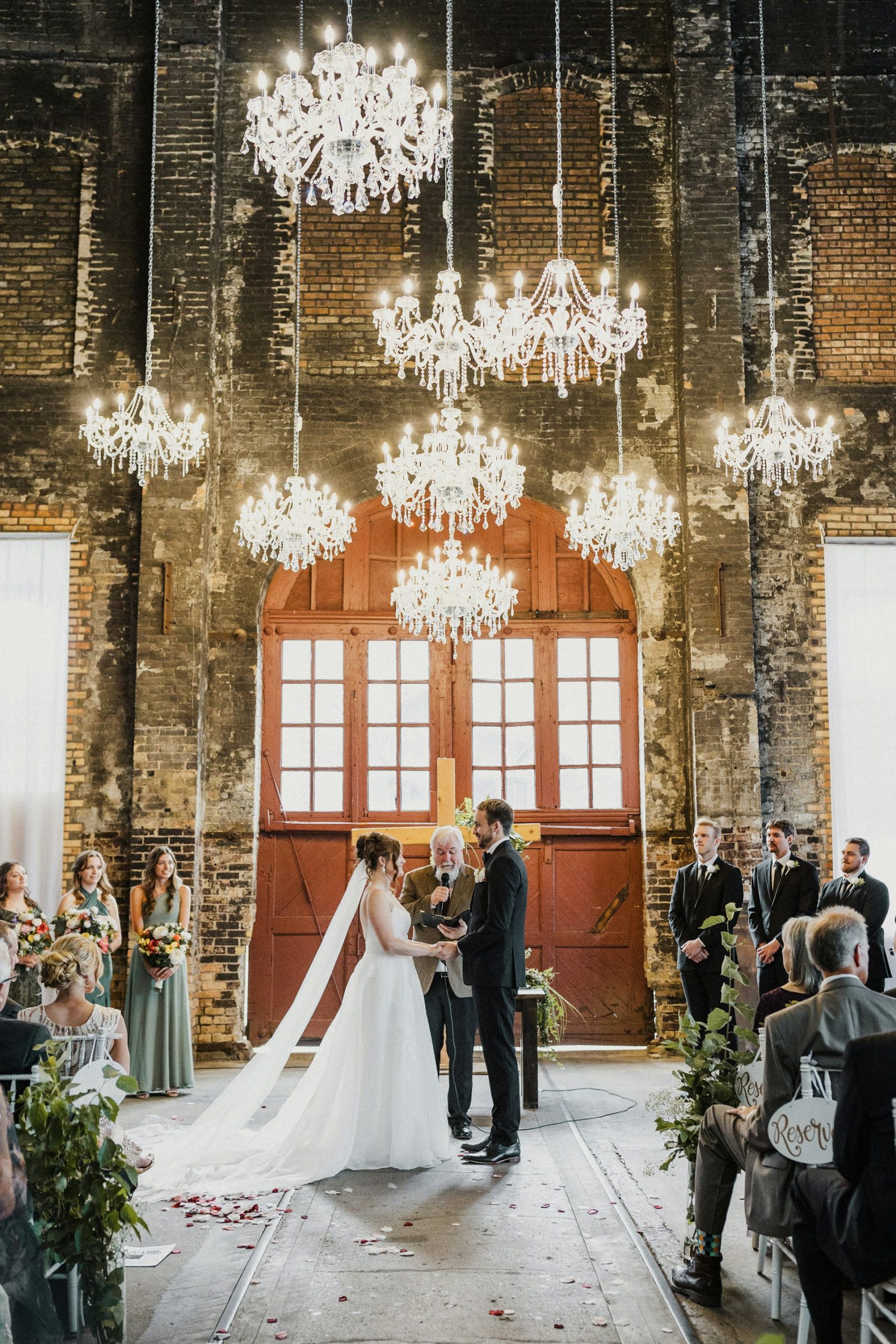 A couple getting married