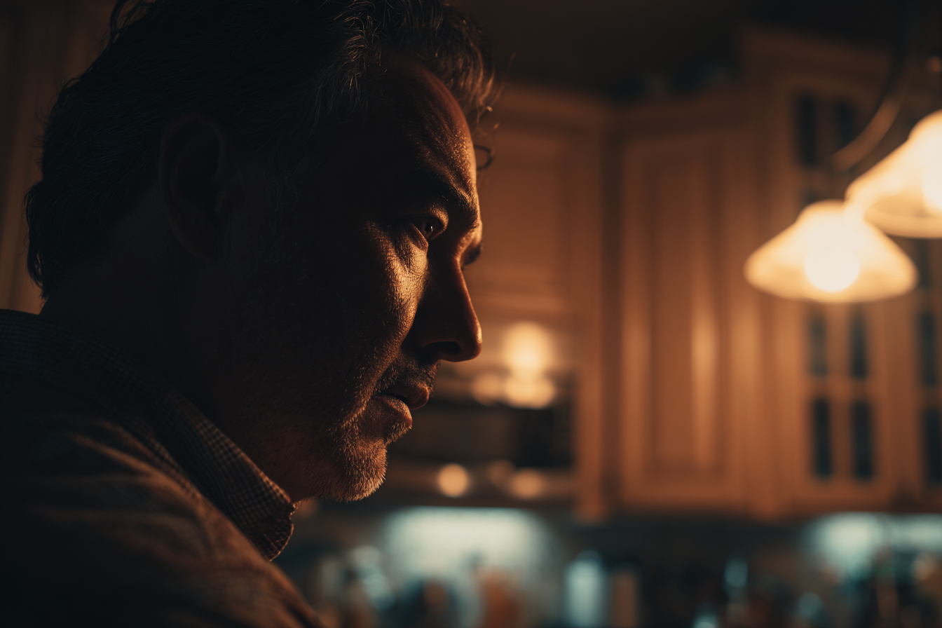 Man standing in kitchen
